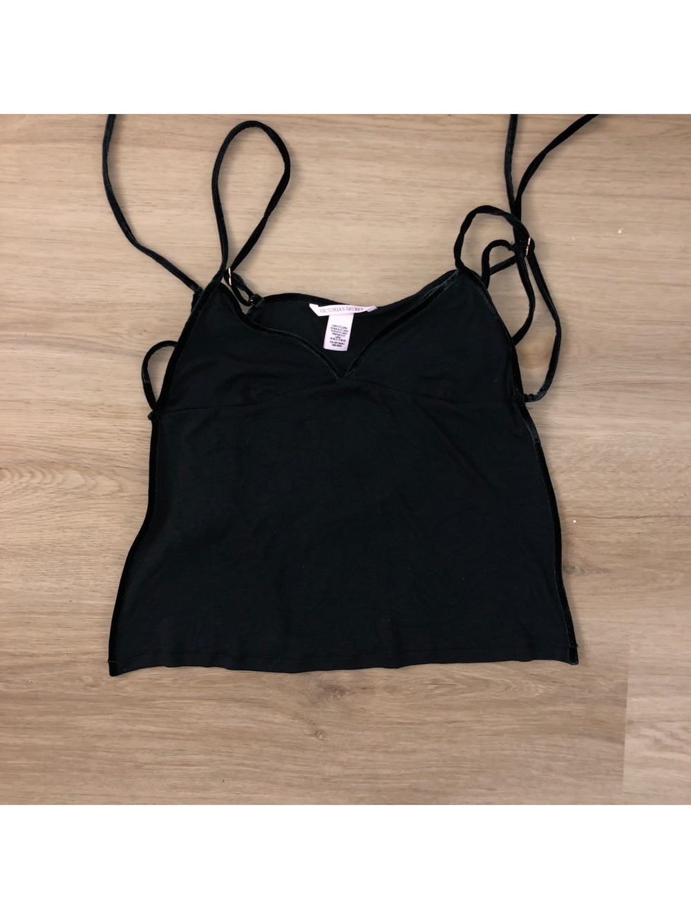 VICTORIAS SECRET CAMI TOP SLEEPWEAR DRESS BLACK LINGERIE CAMISOLE WOMENS SIZE XS